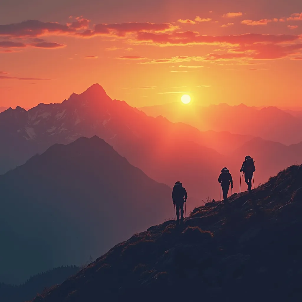 Montaña al amanecer